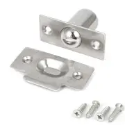 Stainless Steel Closet Door Adjustable Ball Catch Latch Catcher Silver Tone