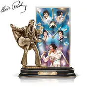 The Legend Of Elvis™ Illuminated Sculptural Desk Clock