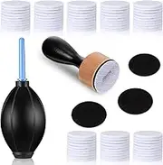 Outus 54 Pcs Alcohol Ink Blower Applicator Tool Set Alcohol Ink Supplies, Round Blending Tool Ranger Mini Blending Tool Air Blower Mini Blower Felts Replacement Foams for Card Embossing Painting
