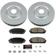 PowerStop Disc Brake Kit - Front - Fits Jeep Cherokee 2014-2016 Z17 COATED BRAKE (for: Jeep)