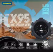 Car Digital GPS Speedometer 4x4 Inclinometer Compass Level Tilt Gauge Off-Road