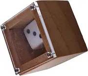 ZUNOXAZ Beginner Dice Box for Parties Khaki Small Prop Dice for Fun Gatherings and Club Activities Lightweight Design for Easy Carrying and Close Performances