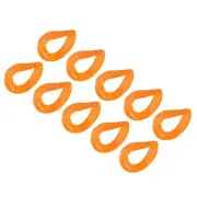 Acrylic Link Rings, 35mm Quick Linking C-Clips Hooks for DIY Orange 48Pcs