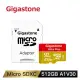 (聊聊享優惠) Gigastone microSDXC UHS-I U3 A1 V30 512G高速記憶卡(台灣本島免運費)