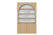 DD Aako Arched Storage Wall Unit with 3 Fixed Shelves