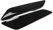 ZAPYVET Air Intake Grille Protective Cover For 5 Series G30 2018 2Pcs Glossy Black Carbon Fiber Pattern Side Wing Air Flow Fender Grill Outlet Intake Vent Trim Bonnet vents Bumper Side Vent Splitter(B