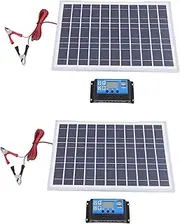 2X 30W 12V Solar Panel Battery Charger+40A Controller for RV Car Boat Home Camping