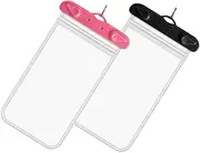 PEPLAYTAL 2pcs Mobile Waterproof Bag Double Waterproof Pouch Waterproof Phone Pouch Small Travel Phone Dry Bag Water Proof Phone Case Go Impermeable Waterproof Bag for Phone Wet