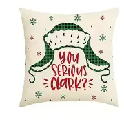 Christmas Vacation Cousin Eddie You Serious Clark? Pillow Cover Griswold 18"x18"