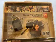 Digital Photo Album With Keychain 8Mb/USB Rechargeable 1.4 Inch High Res LCD