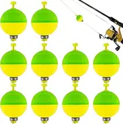 Fishing Bobbers Floats,10 Pack Fishing Foam Float Balls - EVA Foam Tackle Accessories, Angler Supplies Oval Shape for Beginners and Professionals