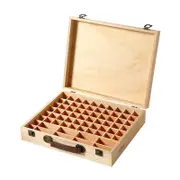 Essential Oil Storage Box Wooden 70 Slots Aromatherapy Container Organiser