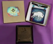 Raku Dreamcatcher Tile - Bison/Buffalo Tile Wall Decor Signed NEW in BOX
