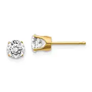 14ky 1.00ct. I2 K L Diamond Stud Push on Post Earrings