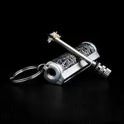 Fire Starter Lighter Waterproof Metal Keychain Camping Survival Fire Starter