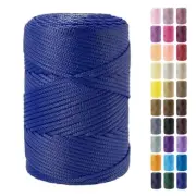2.5mm x 185 Yards Premium Polyester Macrame Cord 2.5mm Polypropylene Royal Blue