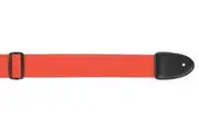 Red Guitar Strap Standard XTR 2 Inch Poly Web Material, Leather Ends