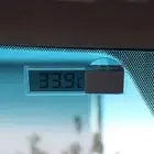 LCD Meter Thermometer With Suction Cup Car Decoration Universal