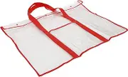 Clear Large Poster Storage Bag Durable Artwork Carrier for Drawing Boards Documents Lightweight Comfortable Handle Design for Easy Portability for Classroom Home