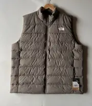 The North Face Aconcagua 3 Down Puffer Vest Men 2XL Flacon Brown New