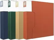 Filing Envelopes 4 Pcs Multi-Layer A4 Folder 80 Pages Information Book with Transparent Inserts Office Supplies Sheet Music Folder Plastic Folders