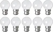 10 x 25W Pearl Fancy Round Light Globes Bulbs Lamps Bayonet Cap B22 Incandescent