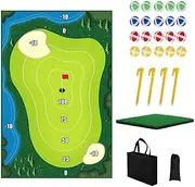 The Indoor Casual Golf Game Set Golf Hitting Mats Golf Putting Royale Golf Game Training Equipment