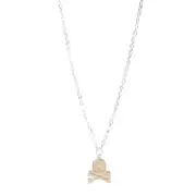 [Mastermind World] Mastermind World-Silver Gold Charm 925 Silver Necklace-Uomo OS OS