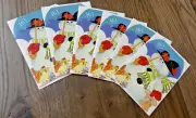 Set of 6 American Greetings Snowman Christmas Holiday Greeting Cards