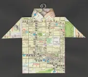 Origami Map Shirt Arizona, Phoenix, Sun Devil Stadium, Desert Botanical Garden