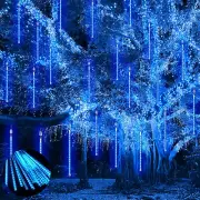 30CM/50CM Waterproof LED Meteor Shower Rain Lights Falling String Lights Garden
