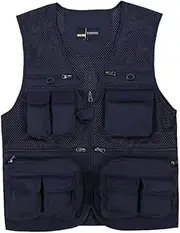 [Generic] Summer Photographer Vest Mesh Work Sleeveless Jacket Tactical Men Vest Tool Multi Pocket Vest