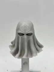 3d Printed HOODED COBRA COMMANDER HEAD 1:12 6" GI Joe Classified/Marvel Legends