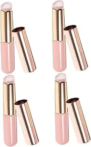 Healeved 4pcs Silicone Lip Brushes for Women Portable Lipstick and Concealer Applicator Soft Makeup Brush for Blending and Lip Mask Application Easy to Clean and Durable