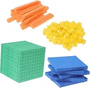 DOITOOL Educational Counting Cube Set 100 Math Cubes Early Education Math Learning Toy Learning Toys for Children