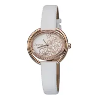 在飛比找momo購物網優惠-【LICORNE】力抗 花語鑲鑽優雅手錶(玫瑰金/白 LT1