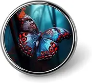 [FZMVSQH] Butterfly Printed Round Button Pin Badges Metal Pinback Buttons 1 Inch Pins for Hat Shirt Clothing Bags Decoration, Circular, Aluminum