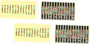 UPKOCH 4pcs Guitar Fretboard Notes Stickers Finger Guide Labels for Beginners Acoustic Electric Guitar