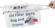 Miroil | B6PS Fryer Filter Bag & Frame | MirOil EZ Flow Filter Bag Combination | Part 02852| Use to Filter Fry Oil | Suitable for 70 lb Polishing Oil | Durable, Easy to Clean with Hot Water