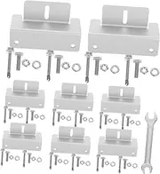 8Pcs Solar Panel Z Bracket Mounting Kit for Rv Motorhome Lightweight Support Bracket Versatile and Easy to Install Solar Panel Mounting Hardware