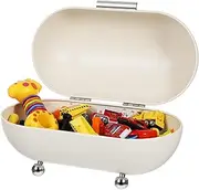 Angoily Bread Container, Bread Box for Kitchen Countertop, Iron Bread Storage Container with Lid, Bread Holder for Homemade Bread, Bun, Bagel, Loaf and Cookies, Bread Organizers and Storage