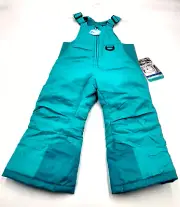 Snow Pants Bib Arctic Quest 2T Toddler Kids Winter Water & Wind Resistant Teal