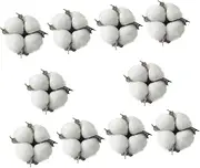 ROMISBABA 10pcs Christmas Tree Decorations Cotton Ball Ornaments DIY Hanging Props Soft Elegant Decor for Christmas