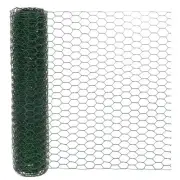 Chicken Wire for Floral Arrangements 14 x 157 in Netting Mesh Fence [Green]