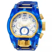 Invicta Bolt Magnum 52mm Anatomic Quartz Chrono Dual Mvmt Blue Tone 29998