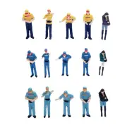 5Pcs 1:64 Scale People Figures Model Figures Pretend Play Toy Movie Props