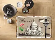 3D Paris Retro Architecture NAO6868 Game Rug Mat Elegant Photo Carpet Mat Fay