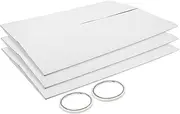 Didiseaon Tri-fold Presentation Board Double Sided Tape White Display Boards for Artwork