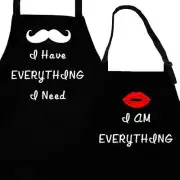 Couples Aprons - 2 Piece Kitchen Apron Set for Engagement Wedding Anniversary...