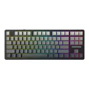 Delux KM87PRO Mechanical Gaming Keyboard Three-mode Gasket Structure Hot Swappable 87 keys Layout RGB Two-color Injectio